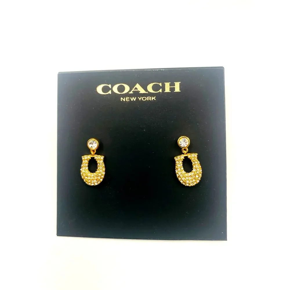 Coach Signature Pavé Earring - Picture 4 of 5